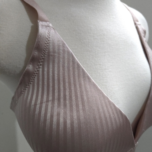 adrienne vittadini | Elegant Pink Striped Bra 38D - Picture 4 of 8